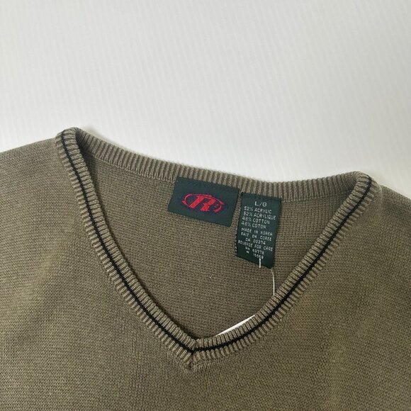 Y2K R2 Stripe Sweater Vest L - Picture 3 of 3